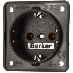 BERKER Integro - Presa Schuko, Colore: Antracite Opaco - BERKER Integro - Presa Schuko, Colore: Antracite Opaco -