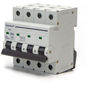 AIGOSTAR Interruttore Magnetotermico 63a Ampere 4 Posti Curva C Protezione AIGOSTAR Interruttore Magnetotermico 63a Ampere 4 Posti Curva C Protezione