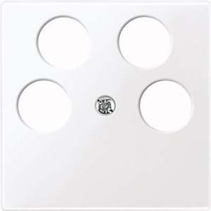 Merten 296525 Placca Centrale - Presa antenna 4 posti Merten 296525 Placca Centrale - Presa antenna 4 posti