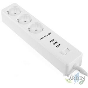 SUINGA Multipresa Con 3 Spine Vde Con Connessione A Terra E 3 Connessioni Usb Orbegozo. SUINGA Multipresa Con 3 Spine Vde Con Connessione A Terra E 3 Connessioni Usb Orbegozo.