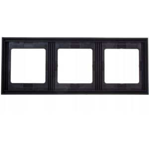 Hager Cornice Interruttore Berker K.1 Senza Viti Opaco Verticale Triplo Hager Cornice Interruttore Berker K.1 Senza Viti Opaco Verticale Triplo