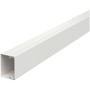 OBO Bettermann Canalina cavi - 2m Bianco Acciaio, 60x44mm OBO Bettermann Canalina cavi - 2m Bianco Acciaio, 60x44mm