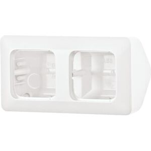 Custodia Busch-Jaeger 2 moduli plastica bianco alpino lucido - Custodia Custodia Busch-Jaeger 2 moduli plastica bianco alpino lucido - Custodia