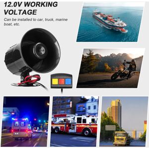YOTOWN Clacson Per Auto A 3 Toni Da 110 Db, Altoparlante Elettrico, Allarme Di Sicurezza A 12,0 V Con Centralina Per Barche E Camion YOTOWN Clacson Per Auto A 3 Toni Da 110 Db, Altoparlante Elettrico, Allarme Di Sicurezza A 12,0 V Con Centralina Per Barche E Camion