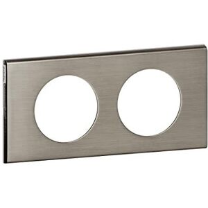 LEGRAND Céliane Placca Di Finitura In Acciaio Inox Spazzolato 21,7x8,6 Cm LEGRAND Céliane Placca Di Finitura In Acciaio Inox Spazzolato 21,7x8,6 Cm