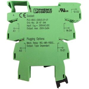 Phoenix Contact 2967044 Presa relè PLC - 2RT - 230V Phoenix Contact 2967044 Presa relè PLC - 2RT - 230V