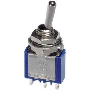 Interruttore a levetta APEM 5569A - 4PDT 250V 3A Interruttore a levetta APEM 5569A - 4PDT 250V 3A