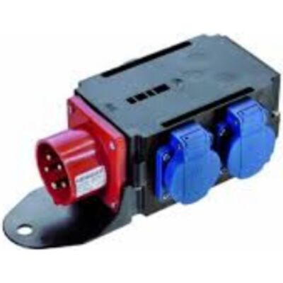 Bachmann CEE Unità di distribuzione energia - 3 uscite - IP44 - Nero Bachmann CEE Unità di distribuzione energia - 3 uscite - IP44 - Nero