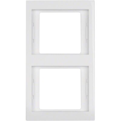 BERKER Cornice Per Meccanismo A 2 Elementi Della Serie ' K1' Ip20 151,5x87x10mm Colore Bianco Polare BERKER Cornice Per Meccanismo A 2 Elementi Della Serie ' K1' Ip20 151,5x87x10mm Colore Bianco Polare
