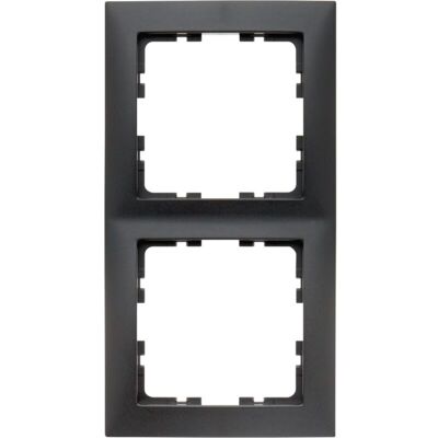 BERKER Cornice Per Meccanismo A 2 Elementi Della Serie ' S1' Ip20 80,5x151,5x9,5mm Colore Antracite Opaco BERKER Cornice Per Meccanismo A 2 Elementi Della Serie ' S1' Ip20 80,5x151,5x9,5mm Colore Antracite Opaco
