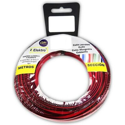 Cavo audio EDM 28019 Rosso/Nero 15m Cavo audio EDM 28019 Rosso/Nero 15m