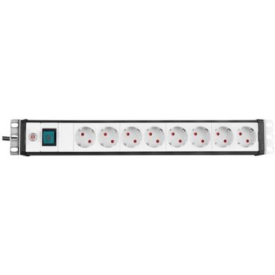 Brennenstuhl 1156057018 Multipresa Per Rack 19 8 Scomparti Grigio, Nero Schuko 1 Pz. - Brennenstuhl 1156057018 Multipresa Per Rack 19 8 Scomparti Grigio, Nero Schuko 1 Pz. -