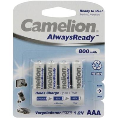 Perel Nimh Aaa 1,2 V-800 Mah (4/scheda) 'alwaysready™' Perel Nimh Aaa 1,2 V-800 Mah (4/scheda) 'alwaysready™'