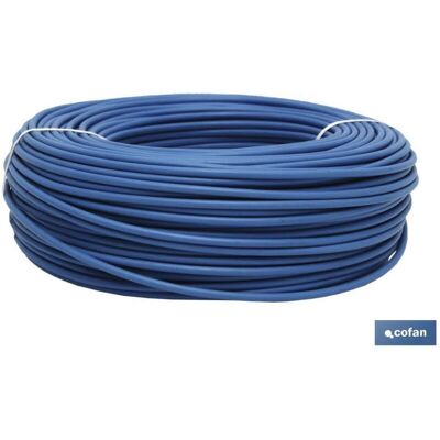 Rotolo di cavo elettrico blu Cofan - 100m Rotolo di cavo elettrico blu Cofan - 100m
