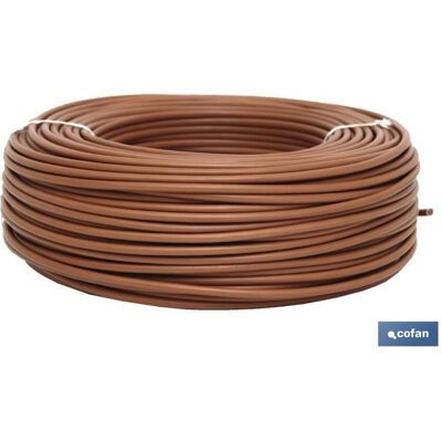 Cofan 100m Cavo Marrone H07V-K - Filo elettrico flessibile Cofan 100m Cavo Marrone H07V-K - Filo elettrico flessibile