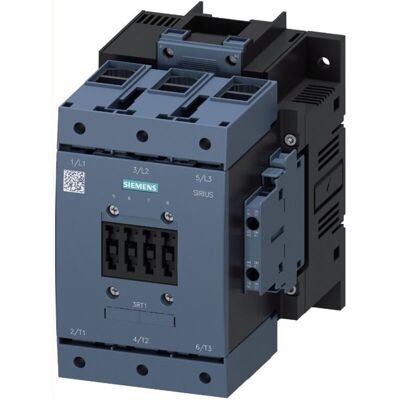 Contattore Siemens 3RT10541AB36 - 115A, 55kW, 3 poli, bobina AC/DC Contattore Siemens 3RT10541AB36 - 115A, 55kW, 3 poli, bobina AC/DC