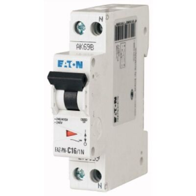 Eaton 279160 Interruttore magnetotermico - 20A, 1P+N, Curva C, 6kA Eaton 279160 Interruttore magnetotermico - 20A, 1P+N, Curva C, 6kA