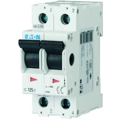Interruttore di isolamento Eaton 276283 - Interruttore, 2P, 100A, 415V, Grigio Interruttore di isolamento Eaton 276283 - Interruttore, 2P, 100A, 415V, Grigio