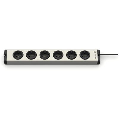 Ehmann - 0600x00062031 Multipresa 6 Scomparti Alluminio Schuko 1 Pz. Ehmann - 0600x00062031 Multipresa 6 Scomparti Alluminio Schuko 1 Pz.