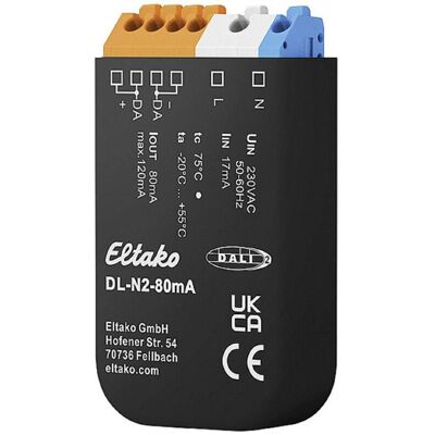 Alimentatore DL-N2-80mA Eltako - Supporta 40 dispositivi DALI Alimentatore DL-N2-80mA Eltako - Supporta 40 dispositivi DALI