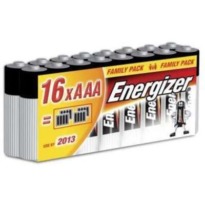 Batterie AAA Energizer - Potenza Alcalina - Confezione da 16 Batterie AAA Energizer - Potenza Alcalina - Confezione da 16