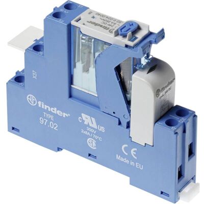 Relè DPDT Serie 4C Finder - 110V DC, Montaggio DIN, 8A Relè DPDT Serie 4C Finder - 110V DC, Montaggio DIN, 8A
