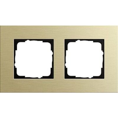 Gira Modello 0212217 - Cornice copritasto doppia oro Gira Modello 0212217 - Cornice copritasto doppia oro