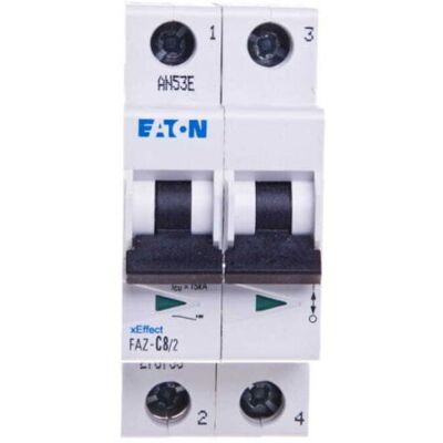 Eaton Modello FAZ-C8/2 Interruttore Magnetotermico 2P 8A - Interruttore Eaton Modello FAZ-C8/2 Interruttore Magnetotermico 2P 8A - Interruttore