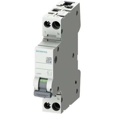 Interruttore Siemens - 6A, Curva C, Montaggio DIN Interruttore Siemens - 6A, Curva C, Montaggio DIN