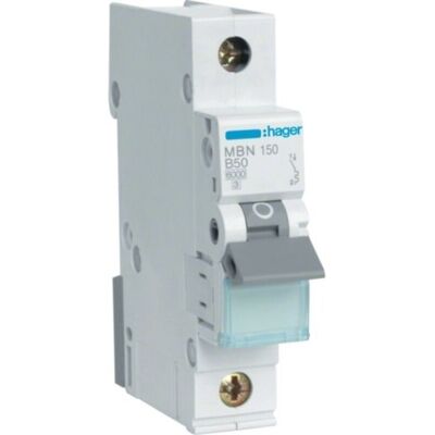 Hager MBN150 - Interruttore differenziale monofase - 50 A - IP20 Hager MBN150 - Interruttore differenziale monofase - 50 A - IP20