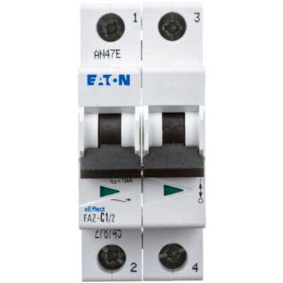 Eaton FAZ-C1/2 Interruttore 2P 1A - Interruttore Eaton FAZ-C1/2 Interruttore 2P 1A - Interruttore