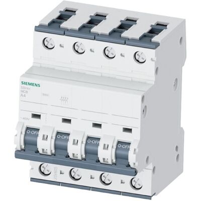 Siemens - Interruttore 4P 20A 10kA Tipo C - 70mm Siemens - Interruttore 4P 20A 10kA Tipo C - 70mm