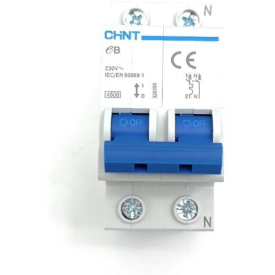 CHINT Eb/c32-1pn-4,5 -interruttore Magnetotermico 1p+n 32a Curva C 2m 328392 - CHINT Eb/c32-1pn-4,5 -interruttore Magnetotermico 1p+n 32a Curva C 2m 328392 -
