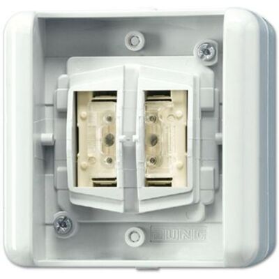 Jung 8472.01LEDW - Interruttore - Compatibile con sistema KNX - 2 pulsanti - Indicatore LED Jung 8472.01LEDW - Interruttore - Compatibile con sistema KNX - 2 pulsanti - Indicatore LED