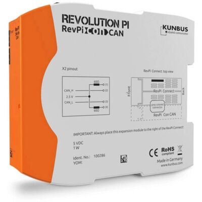 Modulo CAN RevPi Con di Kunbus - Supporta bus CAN - Nessuna alimentazione richiesta Modulo CAN RevPi Con di Kunbus - Supporta bus CAN - Nessuna alimentazione richiesta