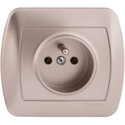 OEM Simon Akord Presa Singola Con/senza 16a Ip20 Metallizzata Satinata Agz1e/29 OEM Simon Akord Presa Singola Con/senza 16a Ip20 Metallizzata Satinata Agz1e/29