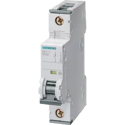 Interruttore magnetotermico Siemens - 10A, Tipo B, 15kA Interruttore magnetotermico Siemens - 10A, Tipo B, 15kA