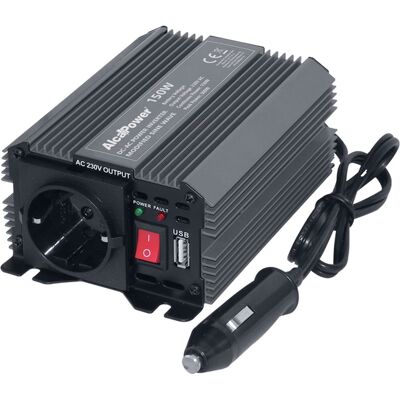 ALCAPOWER Inverter Soft Start 150w 12v Dc A 230v Ac Con Porta Usb Integrata E Sistemi Di Protezione Elettronica Avanzati Per Dispositivi Portatili ALCAPOWER Inverter Soft Start 150w 12v Dc A 230v Ac Con Porta Usb Integrata E Sistemi Di Protezione Elettronica Avanzati Per Dispositivi Portatili