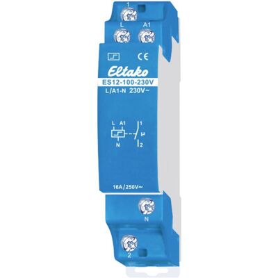 Eltako ES12-100-230V - Relè 16A, montaggio su guida DIN Eltako ES12-100-230V - Relè 16A, montaggio su guida DIN