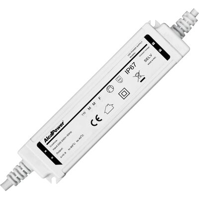 ALCAPOWER Alimentatore Switching Led 24v 60w 2.5a Ip67 Impermeabile Per Illuminotecnica Professionale, Compatto E Resistente Agli Agenti Atmosferici ALCAPOWER Alimentatore Switching Led 24v 60w 2.5a Ip67 Impermeabile Per Illuminotecnica Professionale, Compatto E Resistente Agli Agenti Atmosferici