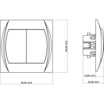 KARLIK Interruttore 11lwp-2 Ip20 10 Ax KARLIK Interruttore 11lwp-2 Ip20 10 Ax