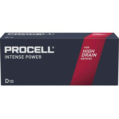Duracell Procell Procell Intense Mn1300 Batteria Torcia (d) 1.5 V 10 Pz. Duracell Procell Procell Intense Mn1300 Batteria Torcia (d) 1.5 V 10 Pz.