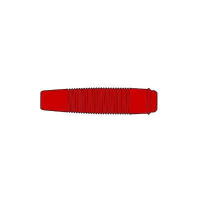 Hirschmann Spina Banana Isolata Flessibile da 4mm - Rosso Hirschmann Spina Banana Isolata Flessibile da 4mm - Rosso