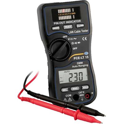 PCE Instruments PCE-LT 15 Tester di rete - LAN e multimetro PCE Instruments PCE-LT 15 Tester di rete - LAN e multimetro