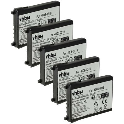 VHBW 5x Batteria Compatibile Con Psc Falcon Pt40-100, Pt40, Pt40 Pdt Lettore Di Codici A Barre, Pos (900mah, 3,7v, Li-ion) VHBW 5x Batteria Compatibile Con Psc Falcon Pt40-100, Pt40, Pt40 Pdt Lettore Di Codici A Barre, Pos (900mah, 3,7v, Li-ion)