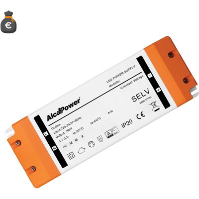 ALCAPOWER Alimentatore Switching Per Illuminotecnica 12v 15a 180w, Compatto E Protetto, Ideale Per Sistemi Led Ad Alte Prestazioni, Ip20 205x71x35mm ALCAPOWER Alimentatore Switching Per Illuminotecnica 12v 15a 180w, Compatto E Protetto, Ideale Per Sistemi Led Ad Alte Prestazioni, Ip20 205x71x35mm