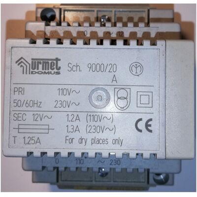 Urmet 1042/20 Alimentatore - Guida DIN - 38VA - Easy2Wire - Grigio Urmet 1042/20 Alimentatore - Guida DIN - 38VA - Easy2Wire - Grigio