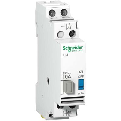 Schneider Electric Acti9, relè invertitore iRLI 10A 2P 24V CA - Relè inversore Schneider Electric Acti9, relè invertitore iRLI 10A 2P 24V CA - Relè inversore