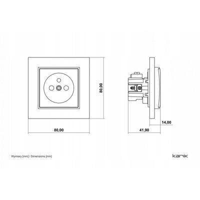 KARLIK Presa Elettrica 61mgp-1zp Incasso Ip20 KARLIK Presa Elettrica 61mgp-1zp Incasso Ip20