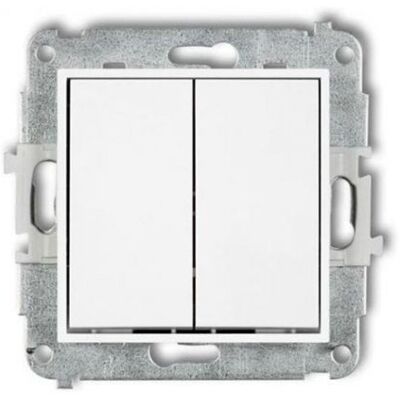 KARLIK Interruttore 25iwp-44.1 Doppio Comando Incasso KARLIK Interruttore 25iwp-44.1 Doppio Comando Incasso